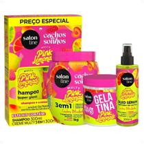 Kit Salon Line Pink Lemonade Cachos Dos Sonhos Completo