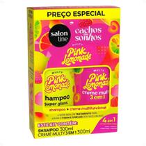 Kit Salon Line Pink Limonade Cachos Dos Sonhos: Shampoo e Creme Multifuncional 300ml Kit Salon Line Pink Limonade Cachos Dos Sonhos: Shampoo e Creme Multifuncional 300ml
