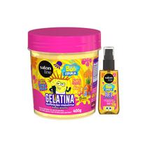 Kit Salon Line S.O.S Cachos Kids Bob Esponja Gelatina 400g+Óleo 42ml