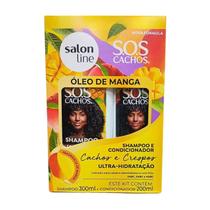 Kit Salon Line S.O.S Cachos Óleo de Manga Shampoo 300ml+Condicionador 200ml Kit Salon Line S.O.S Cachos Óleo de Manga Shampoo 300ml+Condicionador 200ml