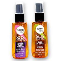 Kit Salon Line S.o.s Cachos Super Óleos E Óleo De Coco 42ml Kit Salon Line S.o.s Cachos Super Óleos E Óleo De Coco 42ml