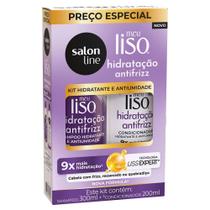 Kit Salon Line Shampoo 300ml + Condicionador 200ml Meu Liso Antifrizz