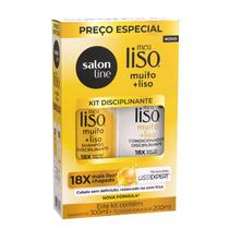 Kit Salon line Shampoo 300ml + Condicionador 200ml Meu Liso Muito + Liso