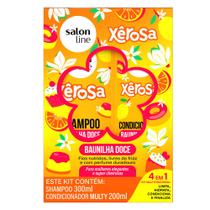 Kit Salon Line Shampoo 300ml + Condicionador Multy 200ml Xêrosa Baunilha Doce Kit Salon Line Shampoo 300ml + Condicionador Multy 200ml Xêrosa Baunilha Doce