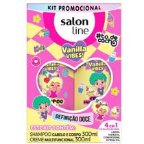 Kit Salon Line Shampoo 300ml + Creme Multifuncional 300ml todecacho Kids Vanilla Vibes! Kit Salon Line Shampoo 300ml + Creme Multifuncional 300ml todecacho Kids Vanilla Vibes!
