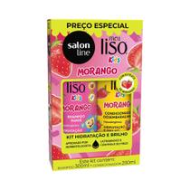 Kit Salon Line Shampoo + Condicionador Meu Liso Kids Morango 500ml