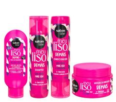 kit salon line shampoo condiconador mascara defrizante