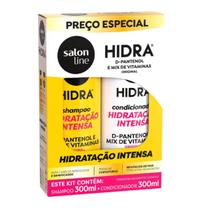 Kit Salon Line Shampoo e Condicionador Hidra Hidratação Intensa 300ml