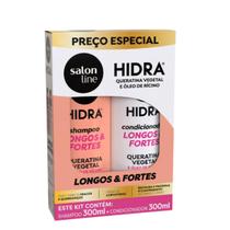 Kit Salon Line Shampoo e Condicionador Hidra Longos e Fortes 300ml