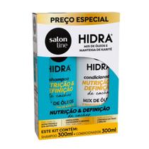 Kit Salon Line Shampoo e Condicionador Hidra Nutrição e Definição de Cachos 300ml