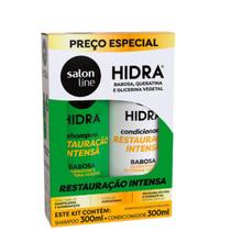 Kit Salon Line Shampoo e Condicionador Hidra Restauração Intensa 300ml