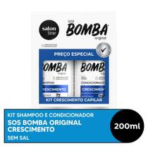 Kit Salon Line SOS Bomba Original Shampoo 200ml + Condicionador 200ml Kit Salon Line SOS Bomba Original Shampoo 200ml + Condicionador 200ml