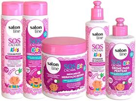 Kit Salon Line SOS Cachos Kids Hidratação - 05 produtos