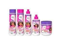 Kit Salon Line SOS Cachos Kids Sh+Cond+Masc+C Pentear 300ml+Ativ 300ml Kit Salon Line SOS Cachos Kids Sh+Cond+Masc+C Pentear 300ml+Ativ 300ml