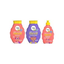 Kit Salon Line Sos Kids Cachos Nutrição Shampoo+Cond+Creme