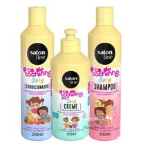 Kit Salon Line Todecachinho Multy Baby Shampoo Condicionador E Creme