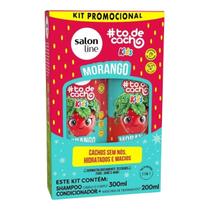 Kit Salon Line ToDeCacho Kids Morango Shampoo 300ml+Cond 200ml