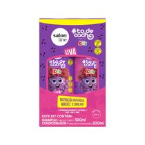 Kit Salon Line todecacho Kids Uva Shampoo 300ml e Condicionador 200ml Kit Salon Line todecacho Kids Uva Shampoo 300ml e Condicionador 200ml