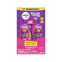 Kit Salon Line todecacho Kids Uva Shampoo 300ml e Condicionador 200ml Kit Salon Line todecacho Kids Uva Shampoo 300ml e Condicionador 200ml