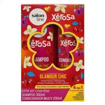 Kit Salon Line Xêrosa Glamour Chic: Shampoo 300ml e Condicionador Multy 200ml