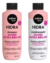 Kit SalonLine Hidra Gloss Ultra Brilho - Shampoo+Cond 300mL