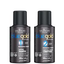 KIT SALVATORE BLUE GOLD PREMIUM 100ML PASSO 1 E 2 100ml cada