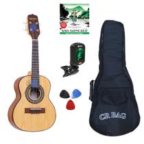 Kit Samba Cavaquinho Elétrico Rozini Rc10 + Capa + Afinador Clip + Cordas