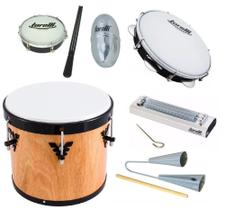 Kit samba repique phx pandeiro reco tamborim e agogo ganza torelli Kit samba repique phx pandeiro reco tamborim e agogo ganza torelli