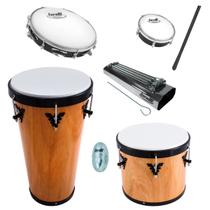 Kit Samba Repique Timba Pandeiro Reco Tamborim