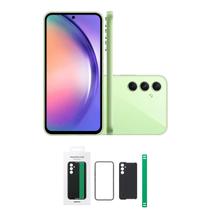 Kit Samsung Galaxy A54 5G NCF 8 RAM 128Gb Verde Lima e Capinha Original Samsung Preta c/ Cinta Verde