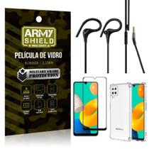 Kit Samsung M32 Fone Sport Hs92 + Capinha + Película 3D