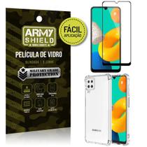 Kit Samsung M32 Película 3D Fácil Aplicação + Capa Anti Impacto - Armyshield