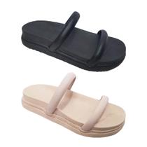 Kit Sandalia Anatômica 2 Tiras Moda Pé