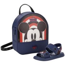 Kit sandália infantil baby + mochila disney grendene kids 23078
