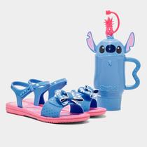 Kit Sandália Infantil Grendene + Copo Disney Menina