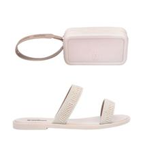 Kit Sandália Melissa + Bolsa Duo M Lover Bege