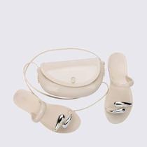 Kit Sandália Melissa + Bolsa Eden Bege