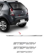 Kit Sandero Stepway 2012 Adesivos Prata + Friso Traseiro Kit Sandero Stepway 2012 Adesivos Prata + Friso Traseiro