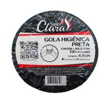 Kit Santa Clara Gola Higiênica Preta - Contém 04 Rolos Com 100 Uni Cada 6,6cm
