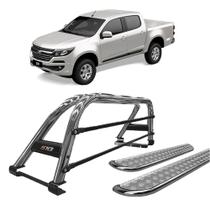 Kit Santo Antonio Duplo Estribo Chapa S10 12/2020 C/D Cromado Kit Santo Antonio Duplo Estribo Chapa S10 12/2020 C/D Cromado