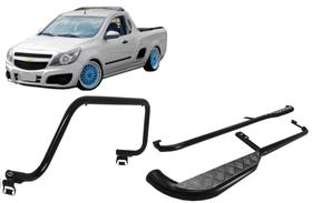 Kit Santo Antonio Estribo Montana 2011 a 2020 Preto Kit Santo Antonio Estribo Montana 2011 a 2020 Preto