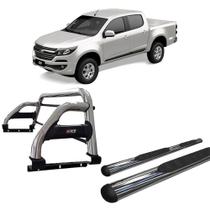 Kit Santo Antonio H2 Estribo Oval S10 12/2020 C/D Cromado