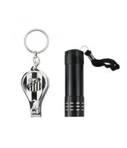 Kit Santos Com Chaveiro Lanterna e Cortador de Unha