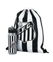 Kit Santos FC Garrafa 450ml Mochila Saco Oficial Presente Infantil ou Adulto - Mileno