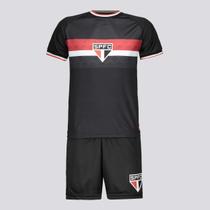 Kit Sâo Paulo Campeão Juvenil Preto Kit Sâo Paulo Campeão Juvenil Preto
