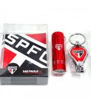Kit São Paulo Com Chaveiro Lanterna e Cortador de Unha
