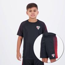 Kit São Paulo Hero Escudo Juvenil Preto Kit São Paulo Hero Escudo Juvenil Preto