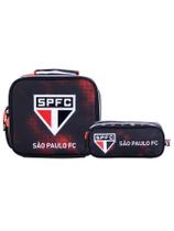 Kit São Paulo Time Lancheira Térmica + Estojo Duplo Original