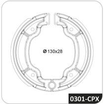 Kit sapata de freio Yamaha Rd 125 1986 a 1988 COBREQ