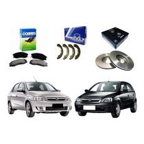 Kit Sapata Disco Pastilha Freio Corsa 1.0 1.4 2002 A 2016